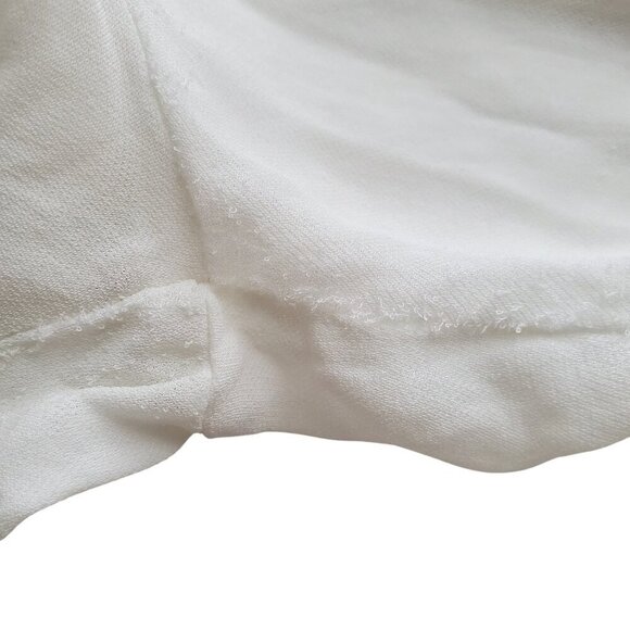 Charlie by Matthew Zink 100% Silk Drawstring Wide Leg Pants Cream Color Size S - Picture 16 of 16